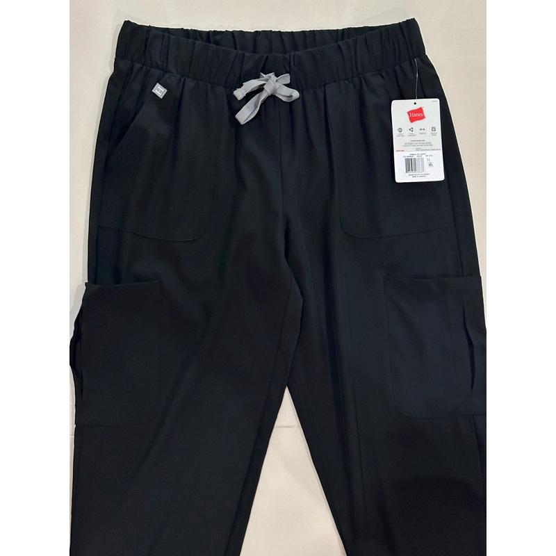 hanes-black-sport-joggers