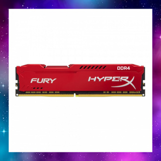 8GB (8GBx1) DDR4/2400 RAM PC (แรมพีซี) KINGSTON HyperX FURY RED (HX424C15FR2/8) ประกันLT