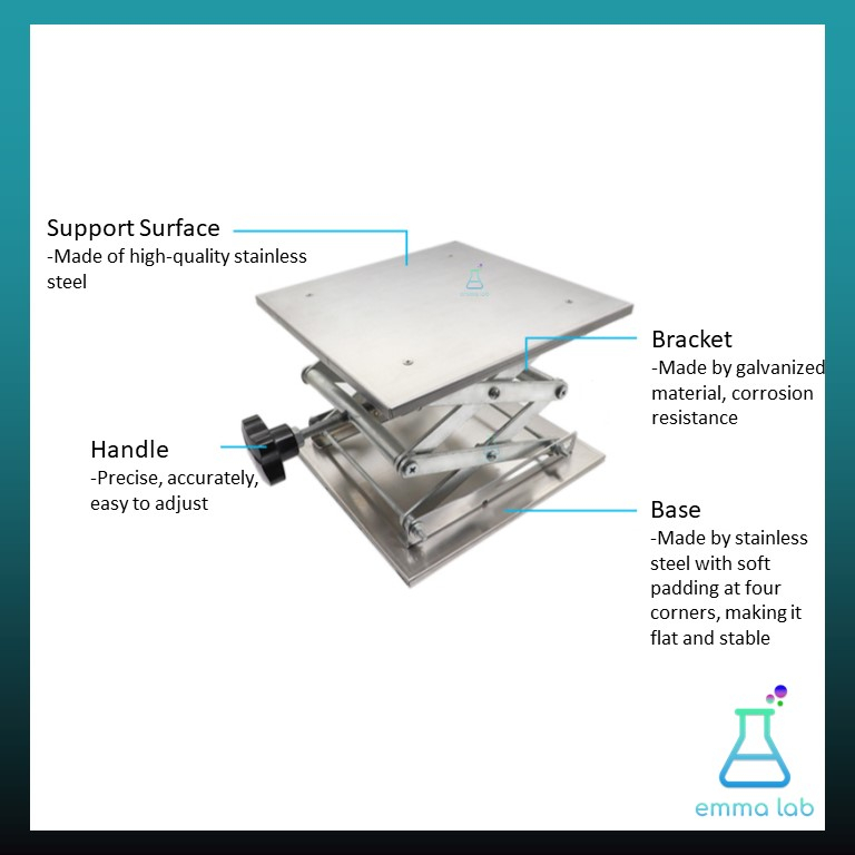 แล็บแจ็ค Lab Jack Laboratory Jack Stainless | Aluminum 100MM, 150MM ...