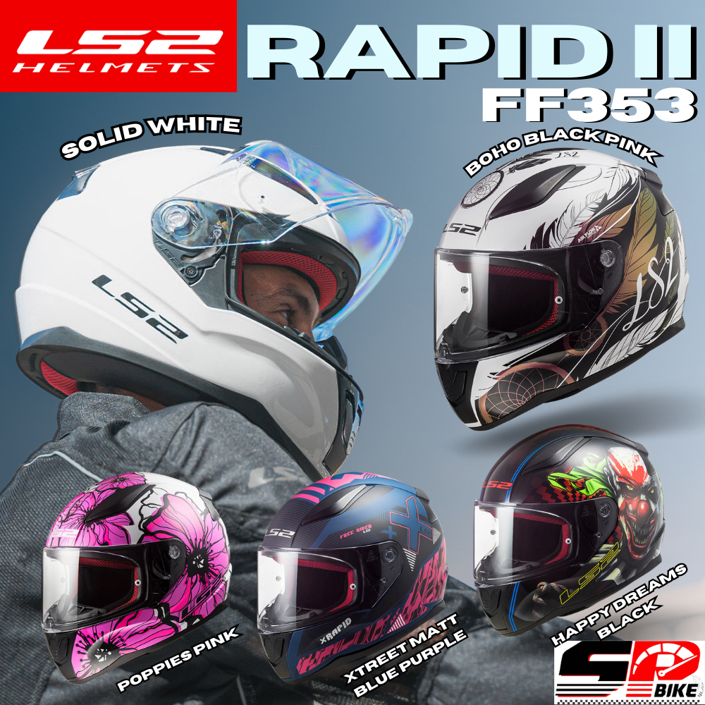 หมวกกันน็อค LS2 RAPID II FF353 | 5 ลายใหม่ล่าสุด ส่งไว!!! SP.Bike ...
