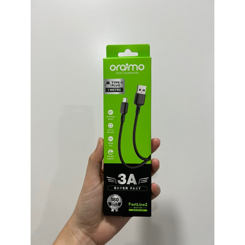  Oraimo Type C Plug 1 Metre 3A Super Fast 