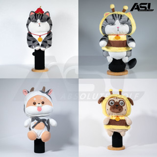 ANIMALS DOLL GOLF HEAD COVER FOR DRIVER ครอบตุ๊กตา น้องแมว น้องหมา สำหรับใส่หัวไม้กอล์ฟ