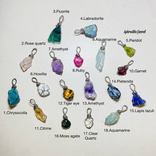 จี้หินแท้ พร้อมสร้อม Stone pendant