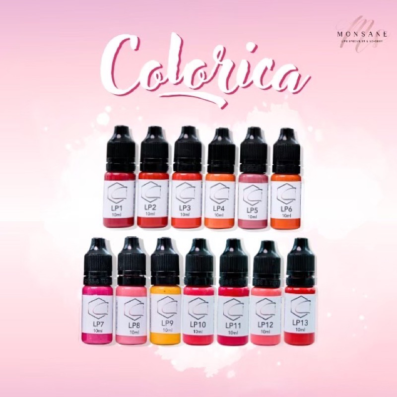 Colorica สีสักปากเชื้อน้ำออแกนิกนำเข้ารัสเซีย | Shopee Thailand