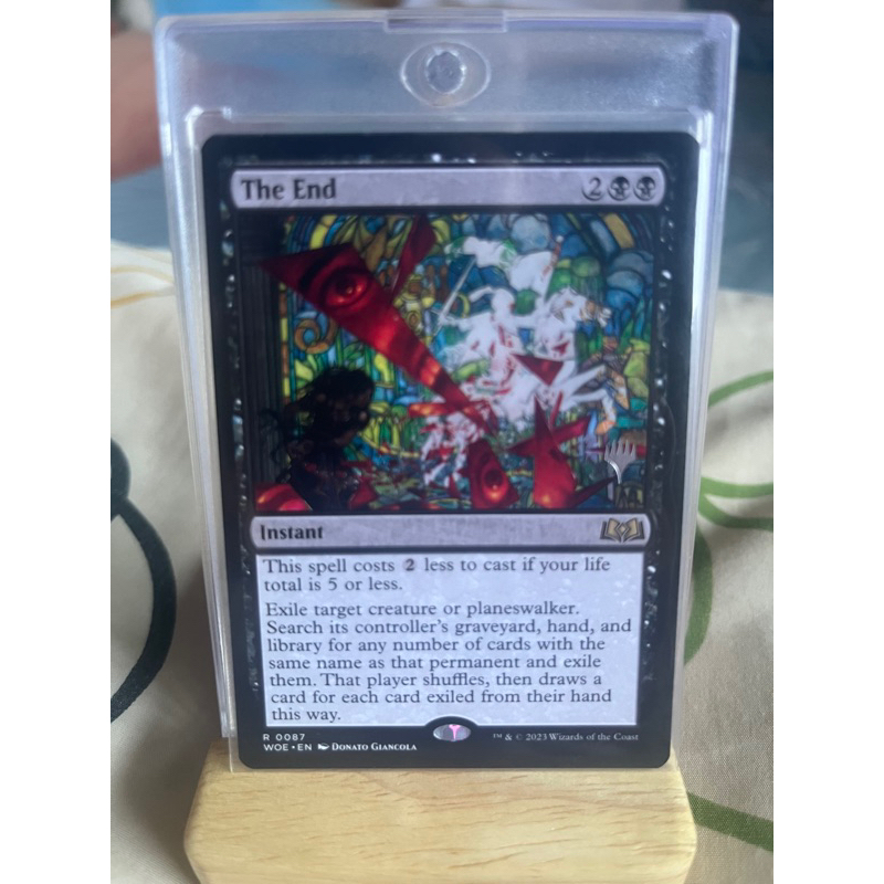 การ์ด MTG The End Black Magic the Gathering EDH รุ่น WOE Promo Pack ...