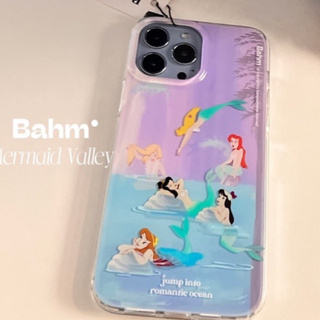 Bahm mermaid beach sea phone caseเคสไอโฟนแบบอะคลิริพิมพ์ลสยนางเงือก