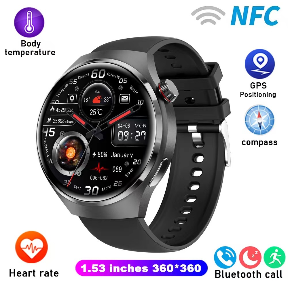 HUAWEI GT4 Pro smart watch WATCH 4 Pro Jupiter Steel Watch Band Heart Rate  and Blood Glucose Evaluation Spherical Sapp