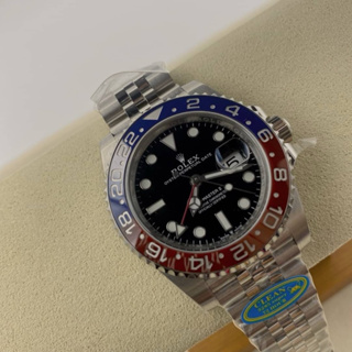 นาฬิกา Rolex GMT  Swiss โรงงาน: Clean  Factory V2 Cal 3285 สลับแท้
