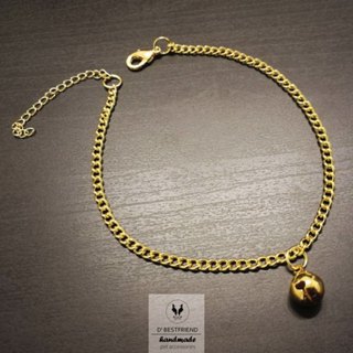 TINY BELL สร้อยคอแมว สร้อยคอสุนัข พันธุ์เล็ก สร้อยสีทอง 24K ติดกระดิ่ง