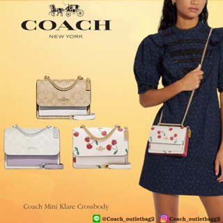 🇺🇸💯Coach Mini Klare Crossbody With Heart Cherry Print CE656