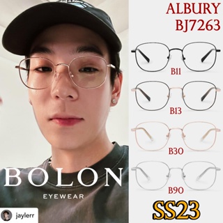 SS23 BOLON กรอบแว่นสายตา รุ่น Albury BJ7263 B11 B13 B30 B90 [ฺAlloy/Alloy+Acetate] แว่นของญาญ่า แว่นของเจเจ โบลอน