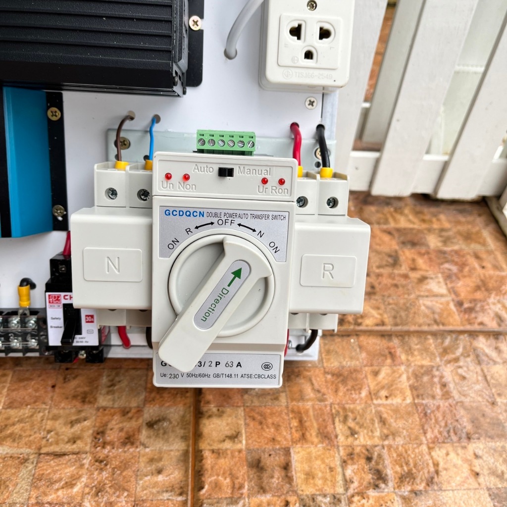 ATS Autom 3500VA/24V ATS Automatic transfer switch 2P 63A ชาร์จเจอร์ ...