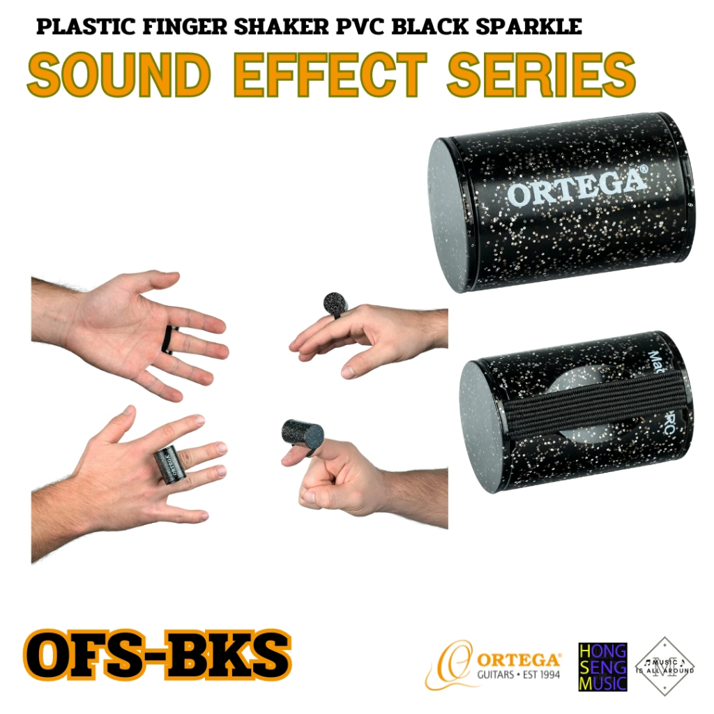 FINGER SHAKER Ortega รุ่น OFS-BKS Black/Silver Sparkle | Shopee Thailand