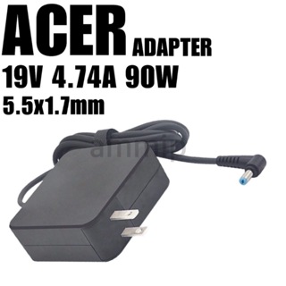 Acer Adapter 19V/4.74A 90W หัวขนาด 5.5*1.7mm สายชาร์จ เอเซอร์ อะแดปเตอร์, สายชาร์จ Ace