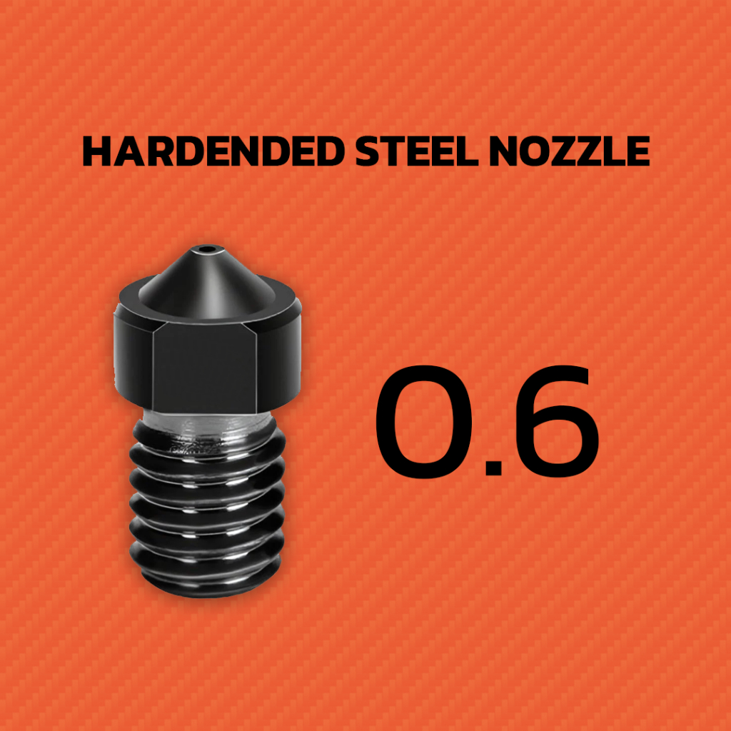 หัวพิมพ์เครื่อง 3D PRINTER Hardened Steel Nozzle for carbon fiber