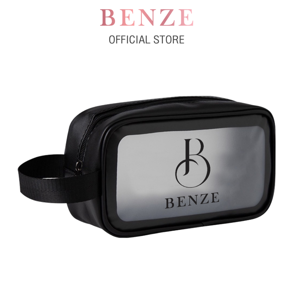 เบนซ์ซี่-กระเป๋าเครื่องสำอาง-สำหรับพกพา-สีดำ-benze-cosmetics-bag