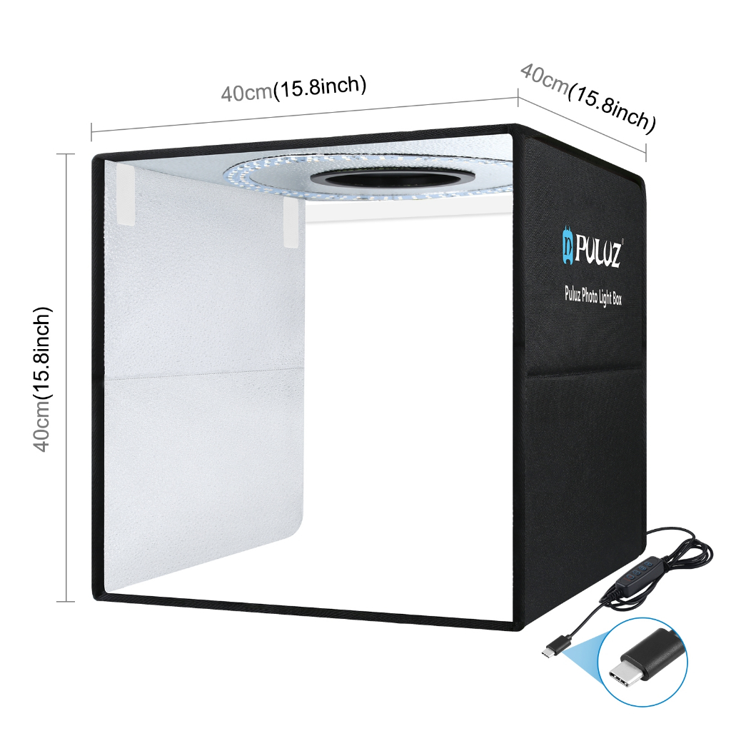 PULUZ 40cm Folding Portable Ring Light PD20W Quick Charge USB Photo ...