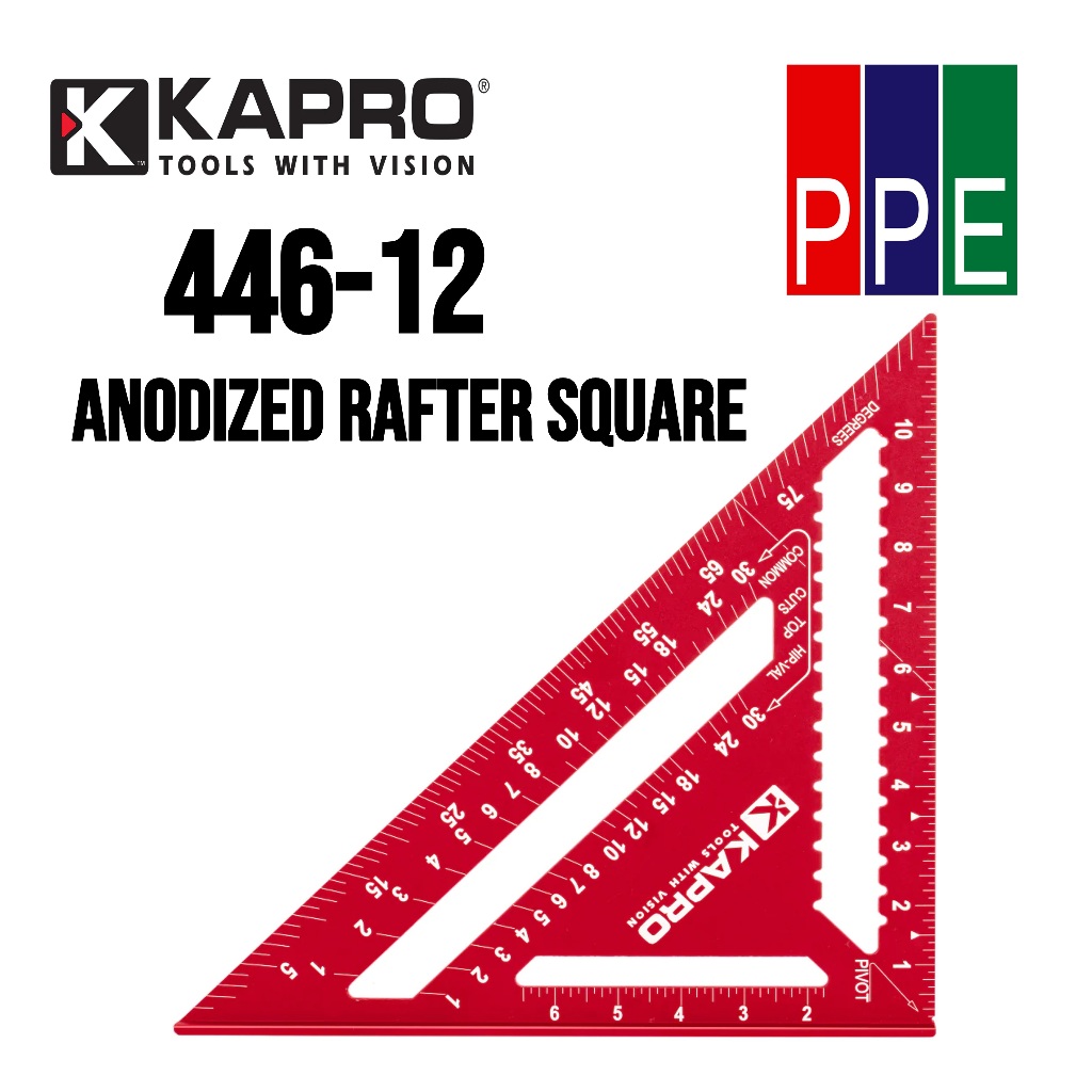 446-12 [Kapro] ฉากสามเหลี่ยมอลูมิเนียม 12