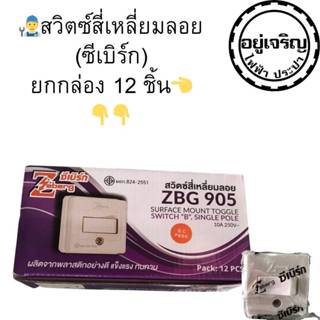 สวิตลอยเดี่ยว ZBG905 , สวิตลอยเดี่ยว ZBG4005  1กล่อง 12 ตัว Zeberg