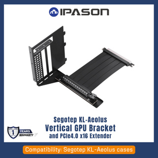 SEGOTEP GPU MOUNTING (อุปกรณ์ยึดจับการ์ดจอ) KL-Aeolus Vertical GPU Bracket and PCIe4.0 ×16 Extender Kit