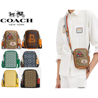 COACH Stanton Crossbody In Signature Canvas With Patches รุ่น CJ671