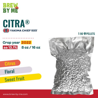 ฮอปส์ Citra® (US) 8oz หรือ 16oz PELLET HOPS (T90) โดย Yakima Chief Hops | ทำเบียร์ Homebrew