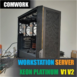 คอม 56-112 เธรด | ซีพียู 2.0-3.5GHz XEON PLATINUM P-8136 | เมนบอร์ด DUAL CPU | แรม 32GB-256GB | M.2 NVMe | SERVER WORK