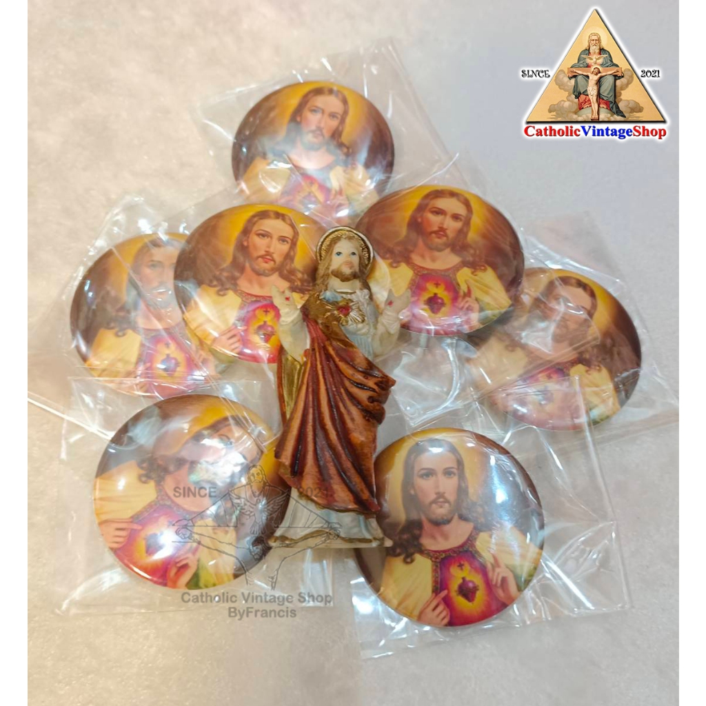 เข็มกลัด-ติดเสื้อ-กระเป๋า-รูปพระแม่มารีย์และพระเยซูเจ้า-pin-catholic-jesus-virgin-mary-คริสต์-คาทอลิก-คริสเตียน