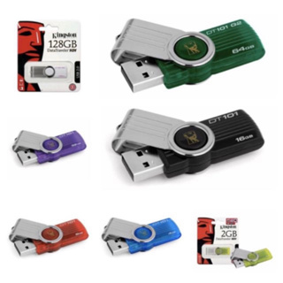 แฟลชไดร์ฟ 2GB 4GB 8GB 16GB 32GB 64GB 128GB Kingston Portable Metal DT101 G2 USB Flash Drive