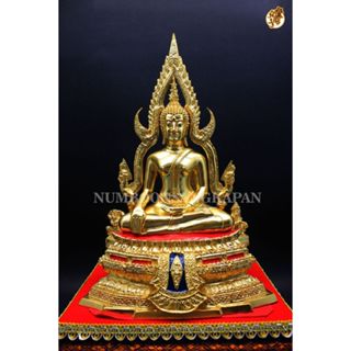พระพุทธชินราช ขนาดหน้าตัก 5 นิ้ว เนื้อทองเหลืองปิดทองแท้(พิมพ์พิษณุโลก)