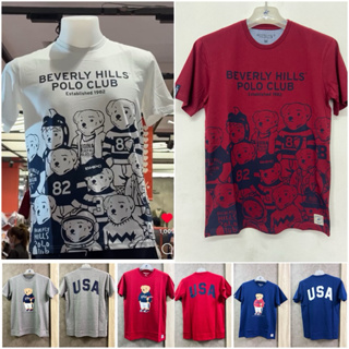 New!!เสื้อยืด T-shirt Beverly Hills Polo Club ของแท้100% #BHPC #ราคาถูก