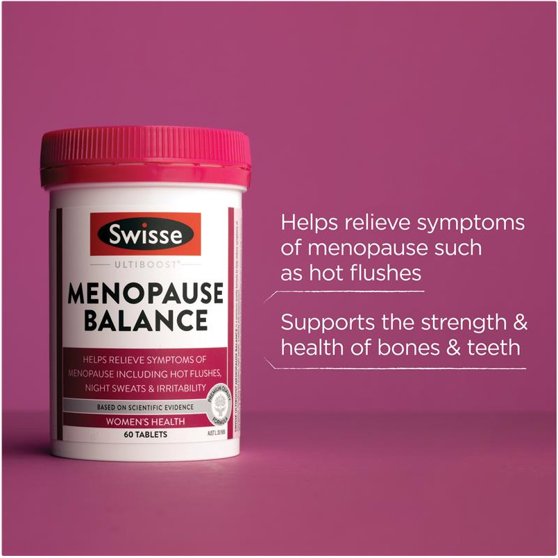 swisse-ultiboost-menopause-balance-60-tablets-ไม่สบายตัว-หมดประจำเดือน-สตรีวัยทอง