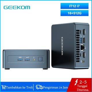 GEEKOM Mini PC Mini IT12, 12th Gen Intel i5-12450H NUC12 Mini Computers(8  Cores,12 Threads) 16GB DDR4&512GB PCIe Gen 4 SSD Windows 11 Pro Desktop PC