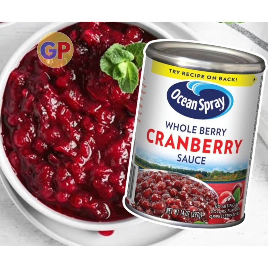 Ocean Spray Whole Berry Cranberry Sauce ซอสแครนเบอรี่ สำหรับจิ้มไก่งวง