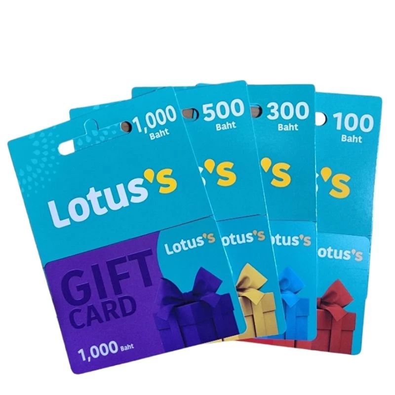 ภาพหน้าปกสินค้าบัตรโลตัส Lotus's gift card มูลค่าเท่าหน้าบัตร (ไม่มีวันหมดอายุ)