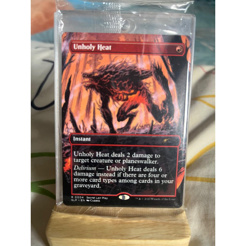 การ์ด MTG Unholy Heat Red Magic the Gathering EDH รุ่น Secret Lair ...