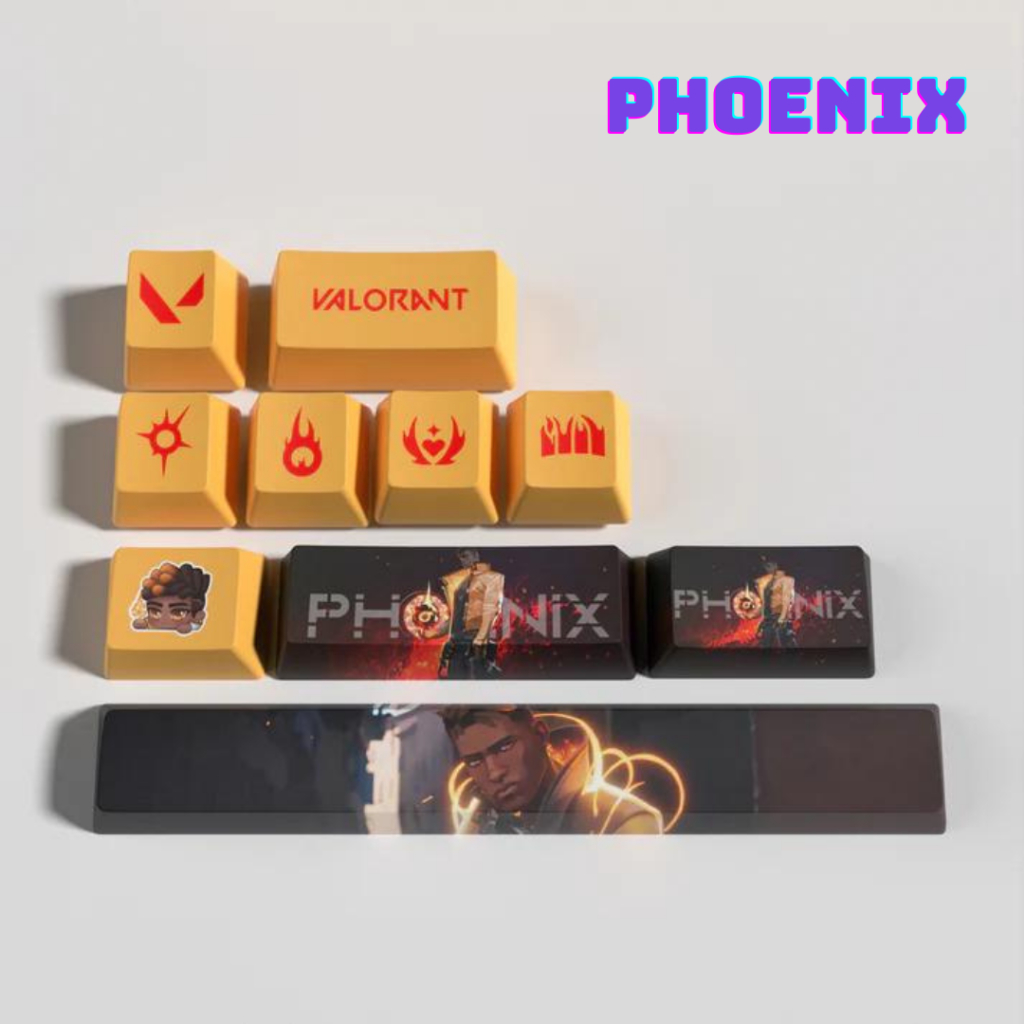 (พร้อมส่งจากไทย) Valorant Keycap คีย์แคป ปุ่มกดคีย์บอร์ด 10 keys OEM ...