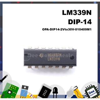 LM339 Amplifier ICs PDIP-14  3 - 28 V 0°C TO 70°C LM339N TEXAS INSTRUMENTS 1-4-9