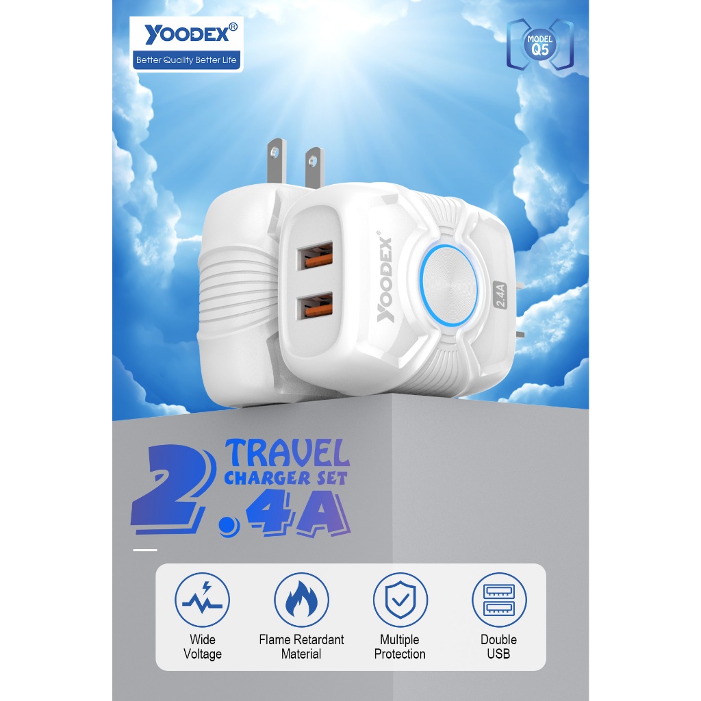 yoodex-หัวชาร์จ-q5-2usb-2-4a-charger-set-สายชาร์จ-หัวชาร์จเร็ว-ใช้ได้ทุกรุ่น-คุณภาพสูง-usb-สายชาร์จ-yoodex