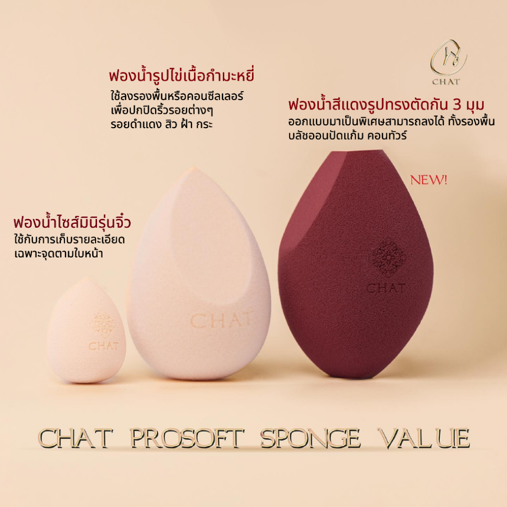 ฉัตร-เซตฟองน้ำเนื้อนุ่มพิเศษ-chat-prosoft-sponge-value-set