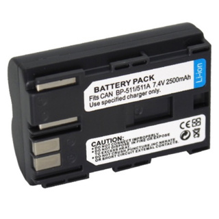 Battery BP-511A For Canon D-SLR EOS-20D, EOS-30D, EOS-40D,EOS-50D,...,