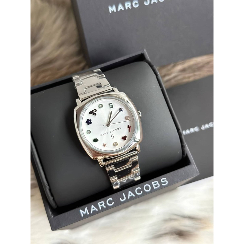 ⌚️Marc Jacobs Mandy Silver Dial Ladies Watch | Shopee Thailand