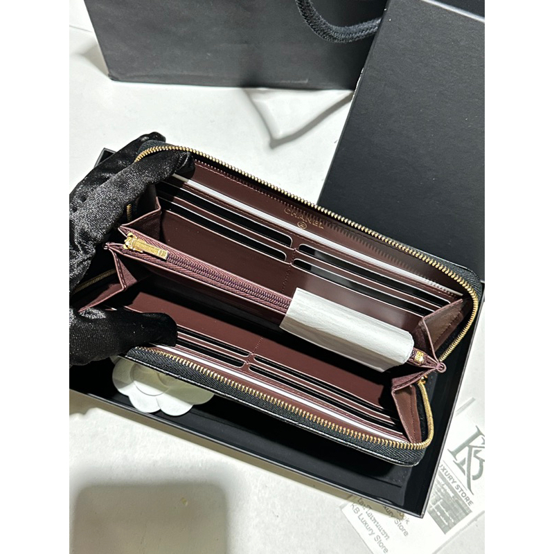 กระเป๋าตังใบยาว-chanel-แท้100-พร้อมส่ง