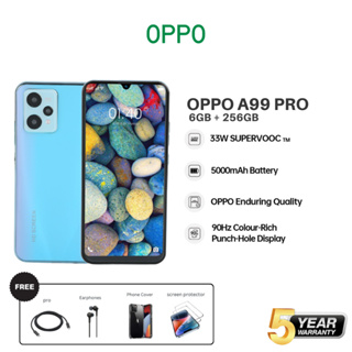 ราคาและรีวิวOPPO A99 สมาร์ทโฟน RAM 6GB ROM 256GB 5.7 | แบตอึด 6800 mAh อุปกรณ์ครบ แถมเคสใส ฟิล์มกระจก พร้อมส่งจากไทย