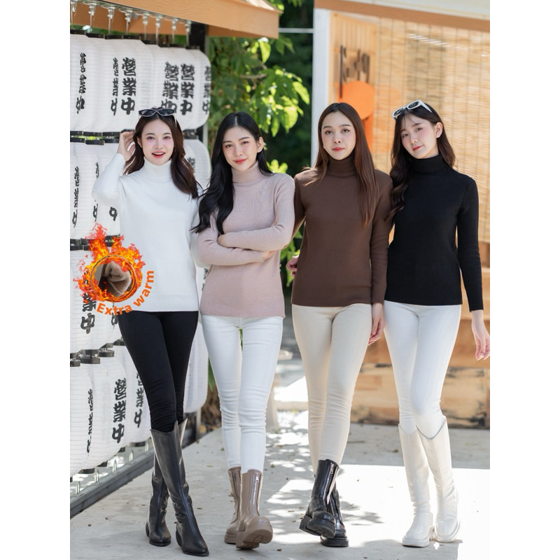 Kijun rabbit turtleneck knit sweater M/L