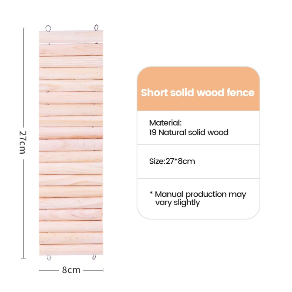 สะพานไม้ดัด-รั้วไม้แฮมสเตอร์-ที่กั้นโซนแฮมสเตอร์-ไม้ดัดกั้นโซนยาว-51-cm-บันไดวน-บันไดไม้