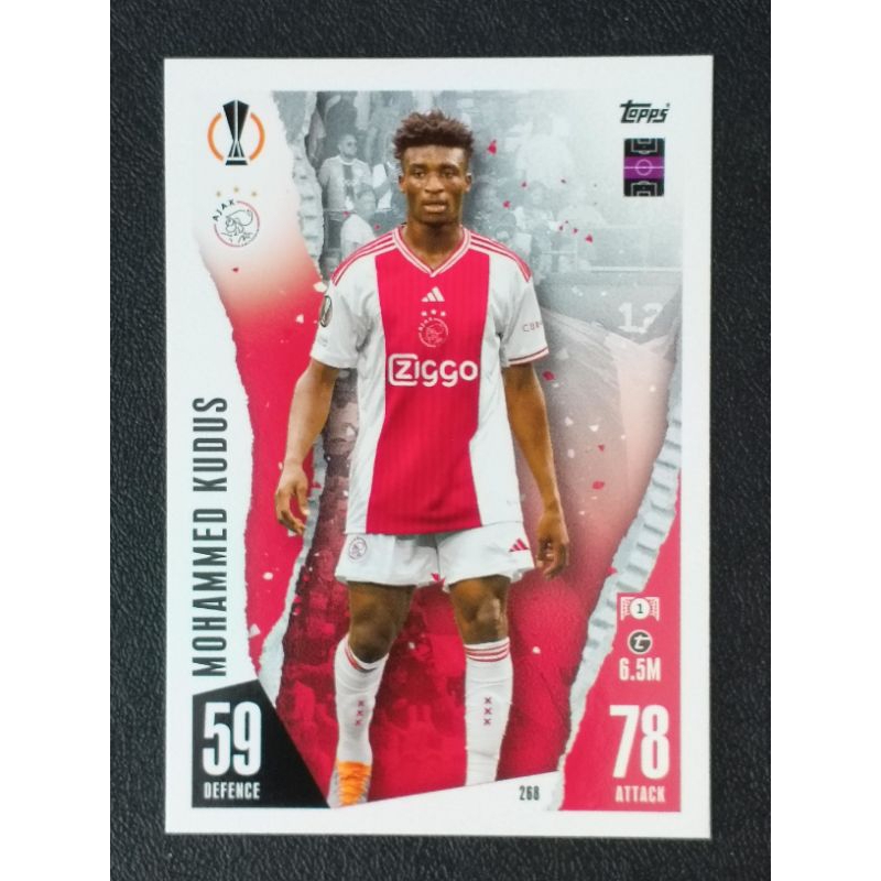 การ์ดฟุตบอล ทีมอายักซ์ อัมสเตอร์ดัม AFC AJAX MATCH ATTAX 2023/24 UEFA