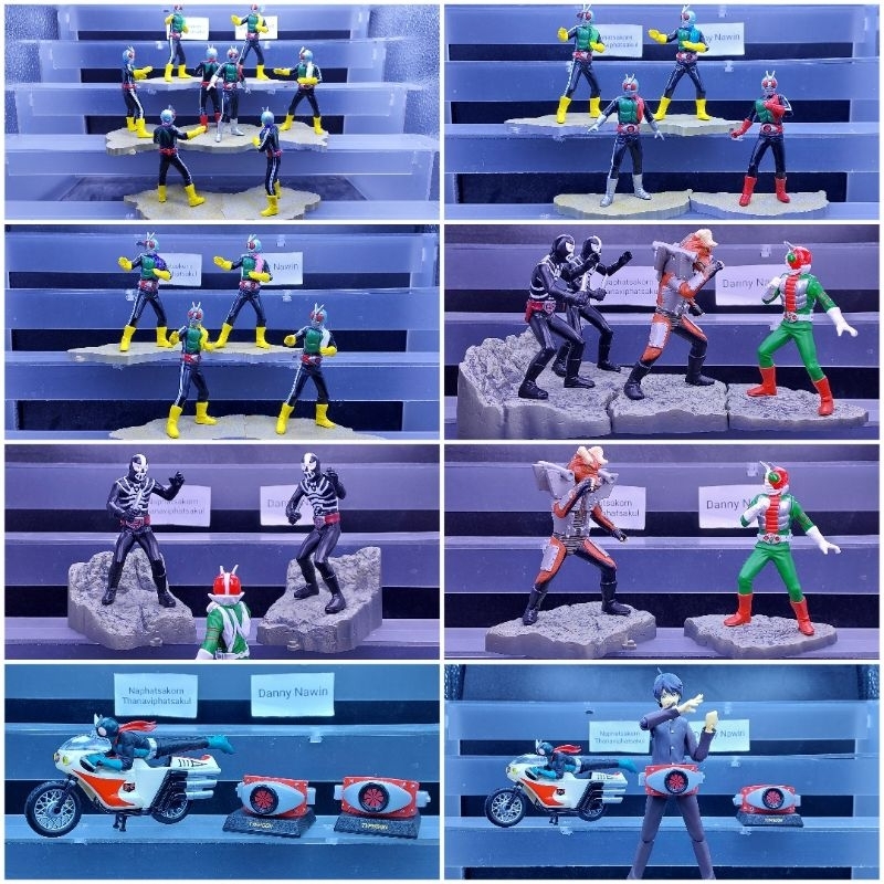 V1 V2 V3 Shocker Masked Rider Kamen rider figure model gachapon งานฉาก ...