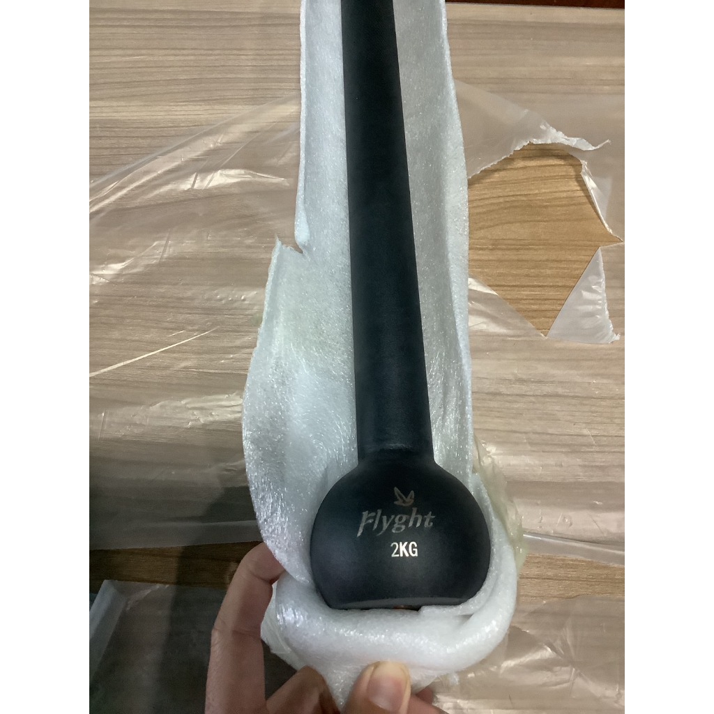 อุปกรณ์ยกน้ำหนัก ถ่วงน้ำหนักปลาย 2 kg Single side barbell Macebell for beginner Shopee Thailand