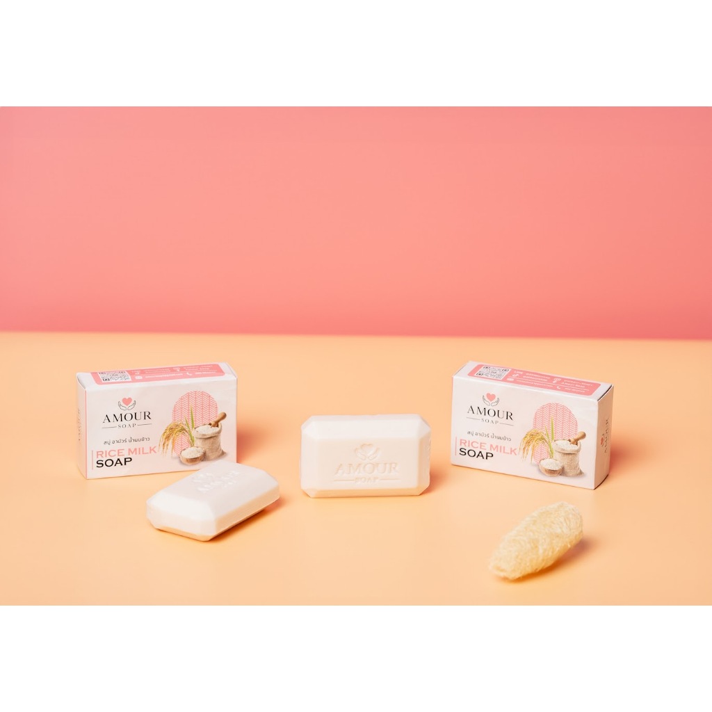 อามัวร์ สบู่น้ำนมข้าว (AMOUR RICE MILK SOAP) Shopee Thailand